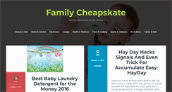 Desktop Screenshot of familycheapskate.com